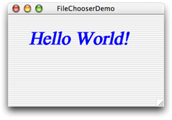 Result of building a default project