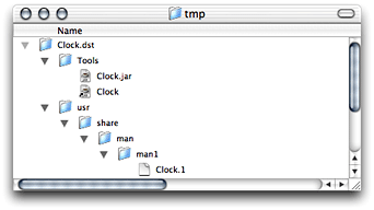 Clock distribution directory in /tmp