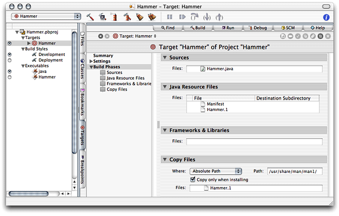 Target editor for the Hammer project.