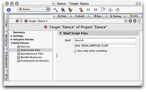 Build-setting display script