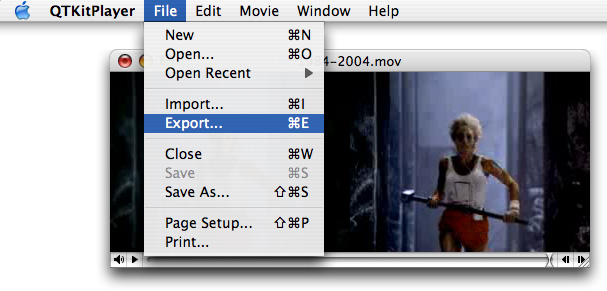 Exporting the Apple 1984-2004 QuickTime movie in your QTKitPlayer application