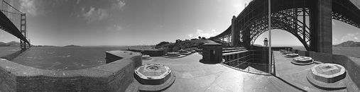 The panoramic image used to generate panoramic views