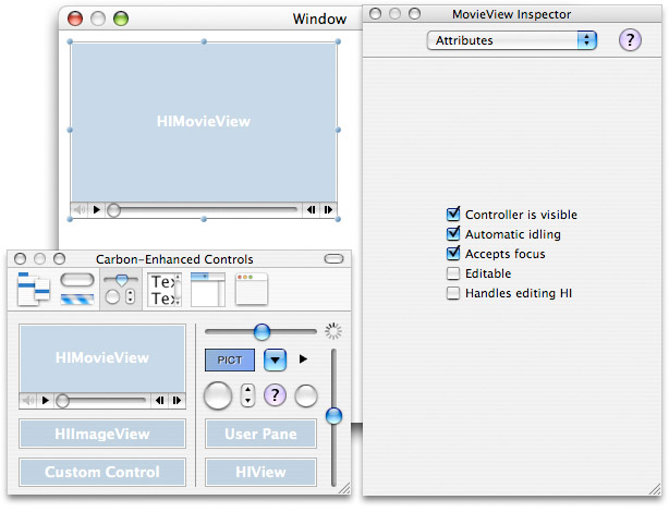 Creating an HIMovieView with Interface Builder