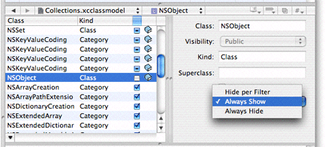 Setting hiding in the detail pane