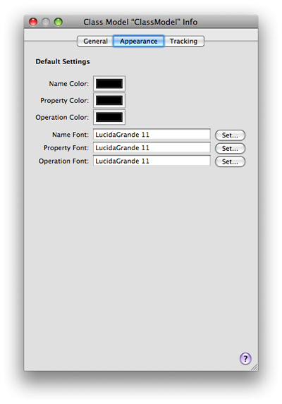 Appearance pane