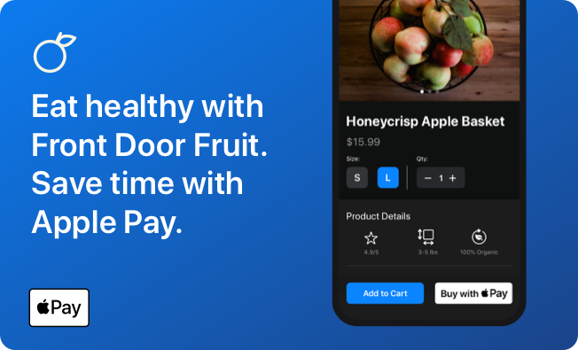 Apple Pay 홍보 광고의 예