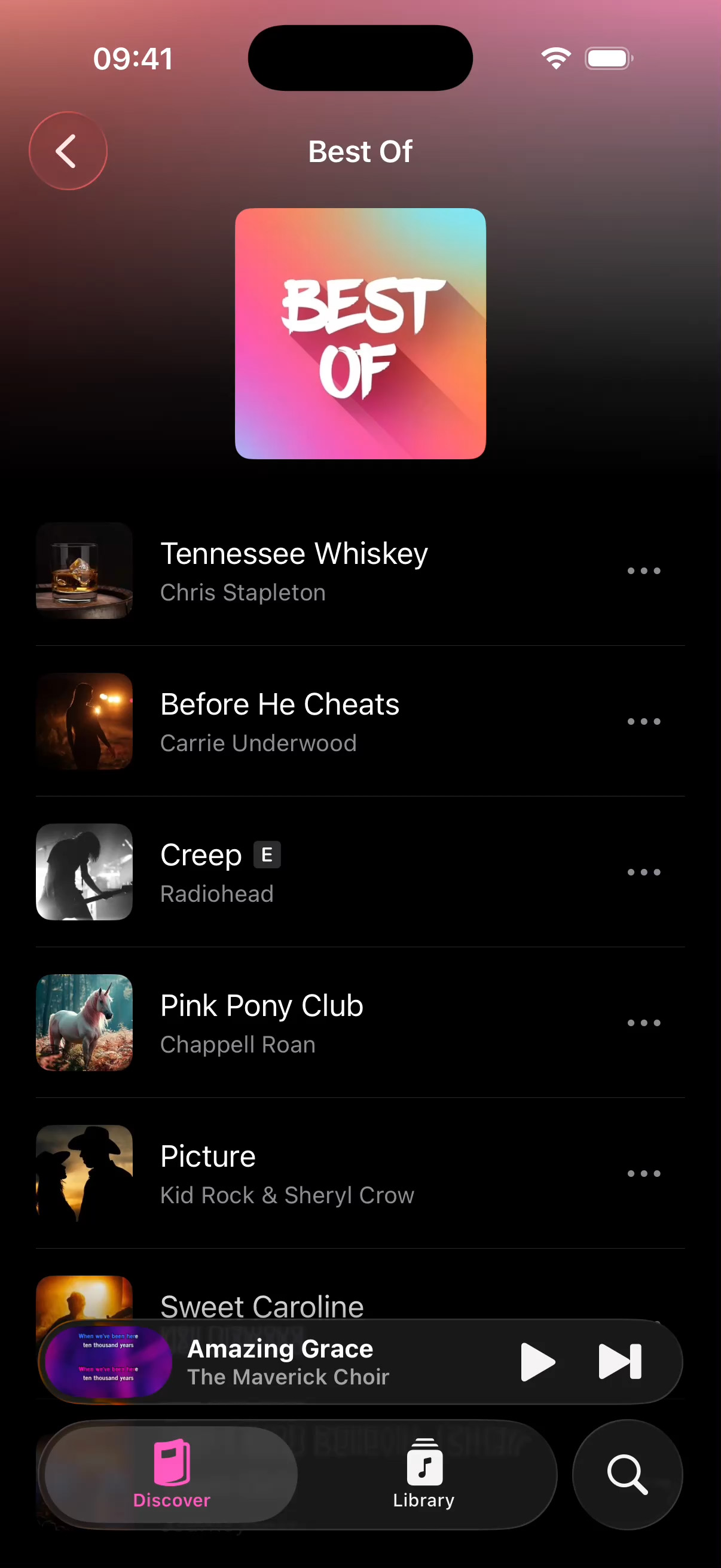 KaraFun app with Liquid Glass tab bar