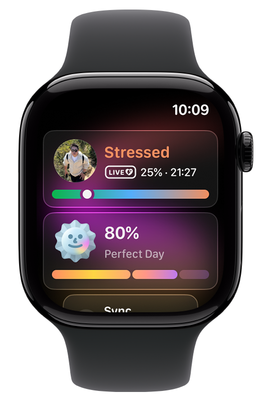 GrowPal app on Apple Watch with Liquid Glass