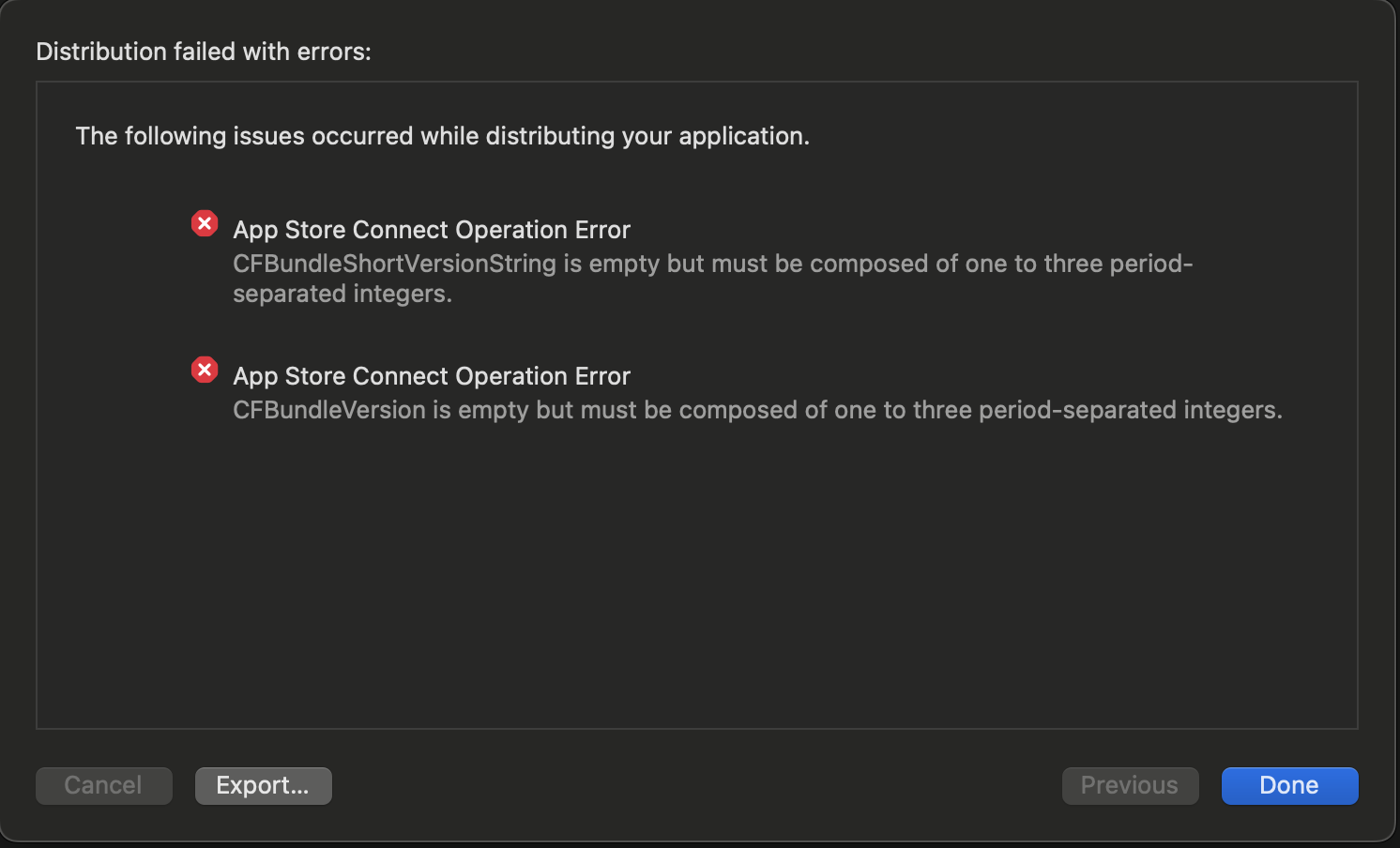 Archieve without version number | Apple Developer Forums