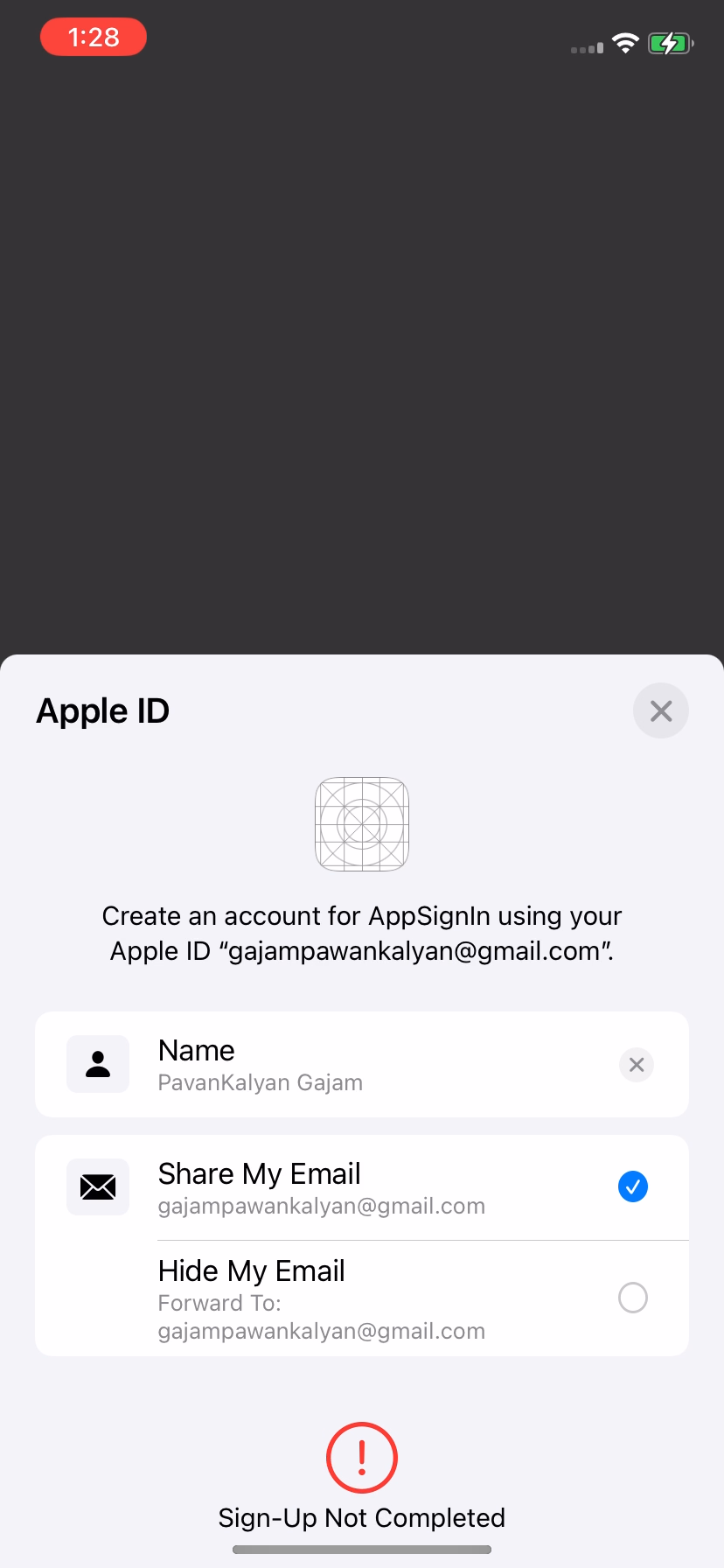 Apple Sign In 