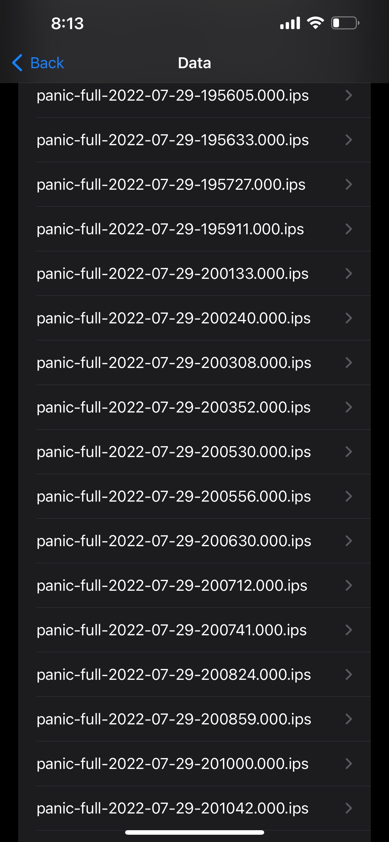 Panic full error iPhone 12 pro - Apple Community
