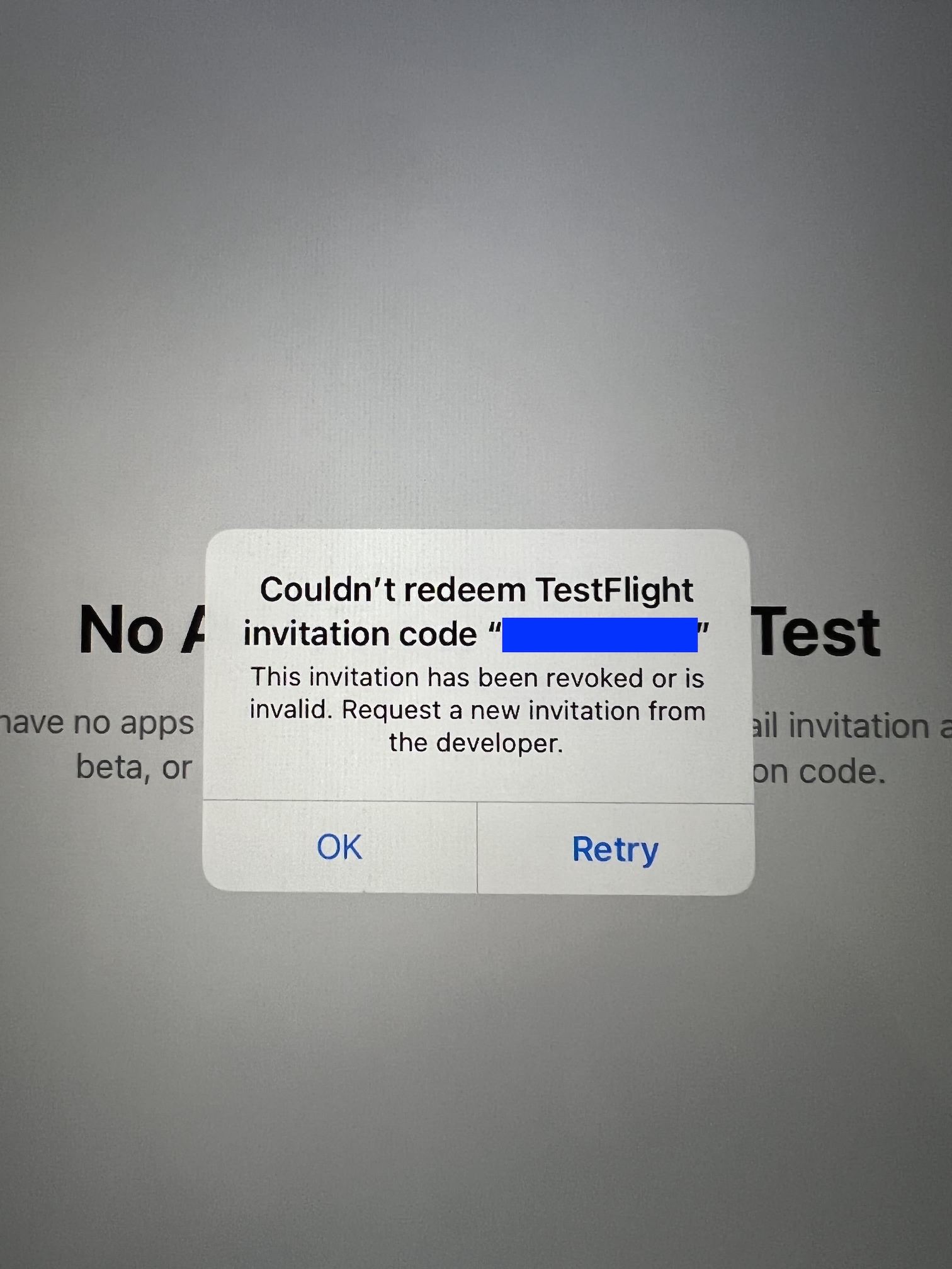 Couldn't redeem TestFlight invitat… Apple Developer Forums