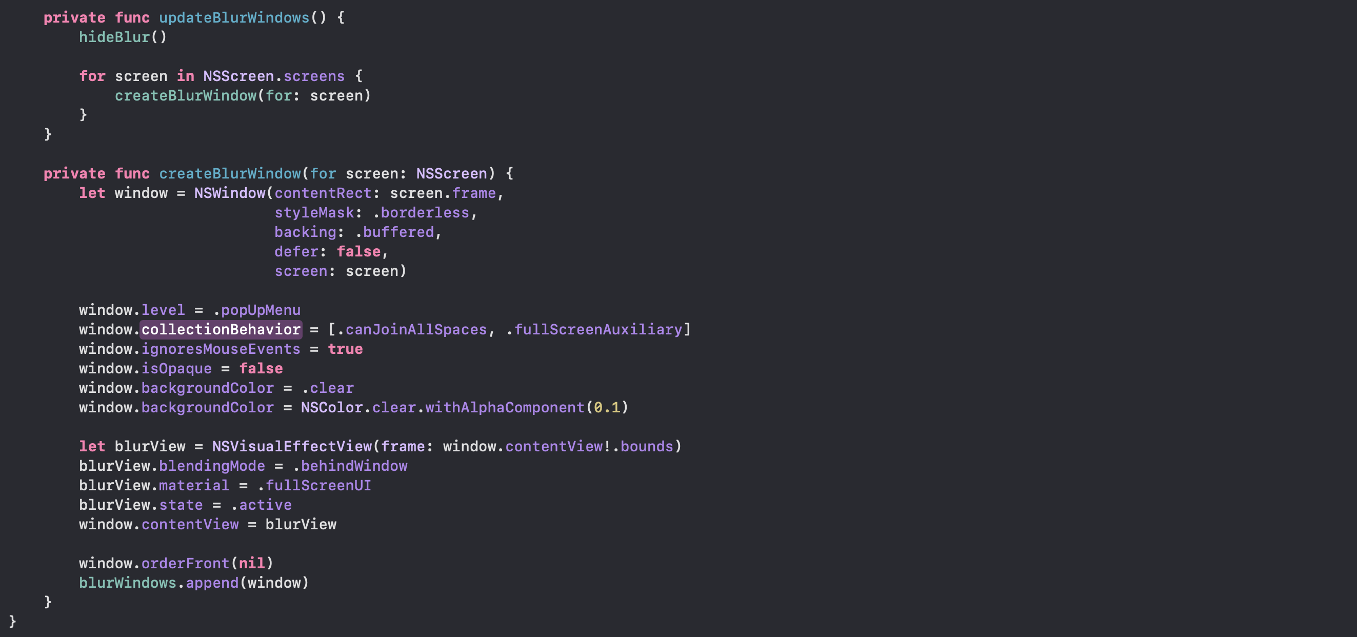 I tried to add a overlay window on… | Apple Developer Forums