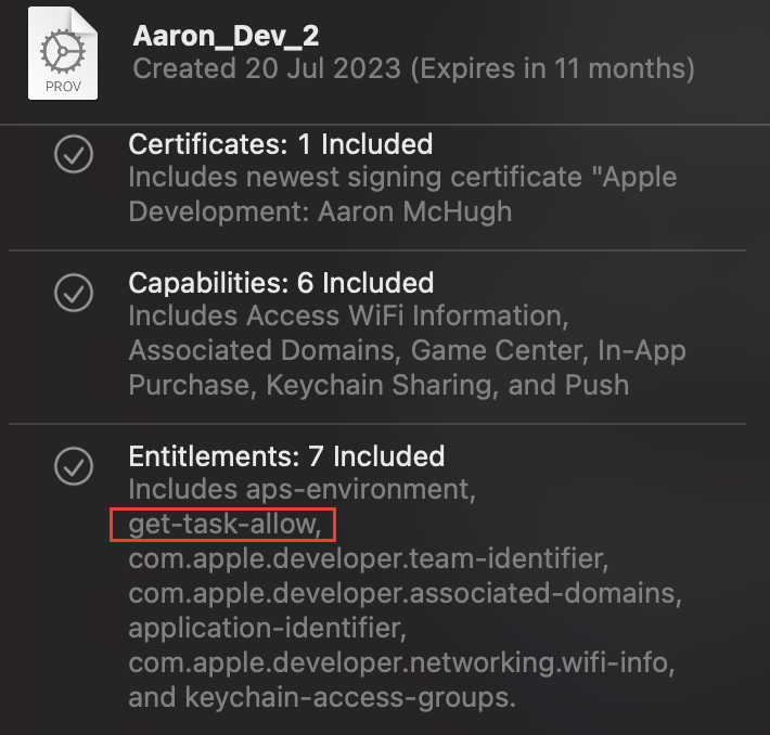 error: Provisioning profile "Aaron… | Apple Developer Forums