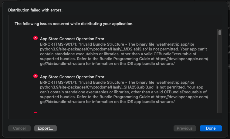 Why am I getting ERROR ITMS-9071: … | Apple Developer Forums