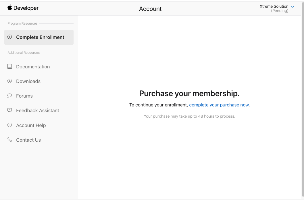 My developer account pending for m… Apple Developer Forums
