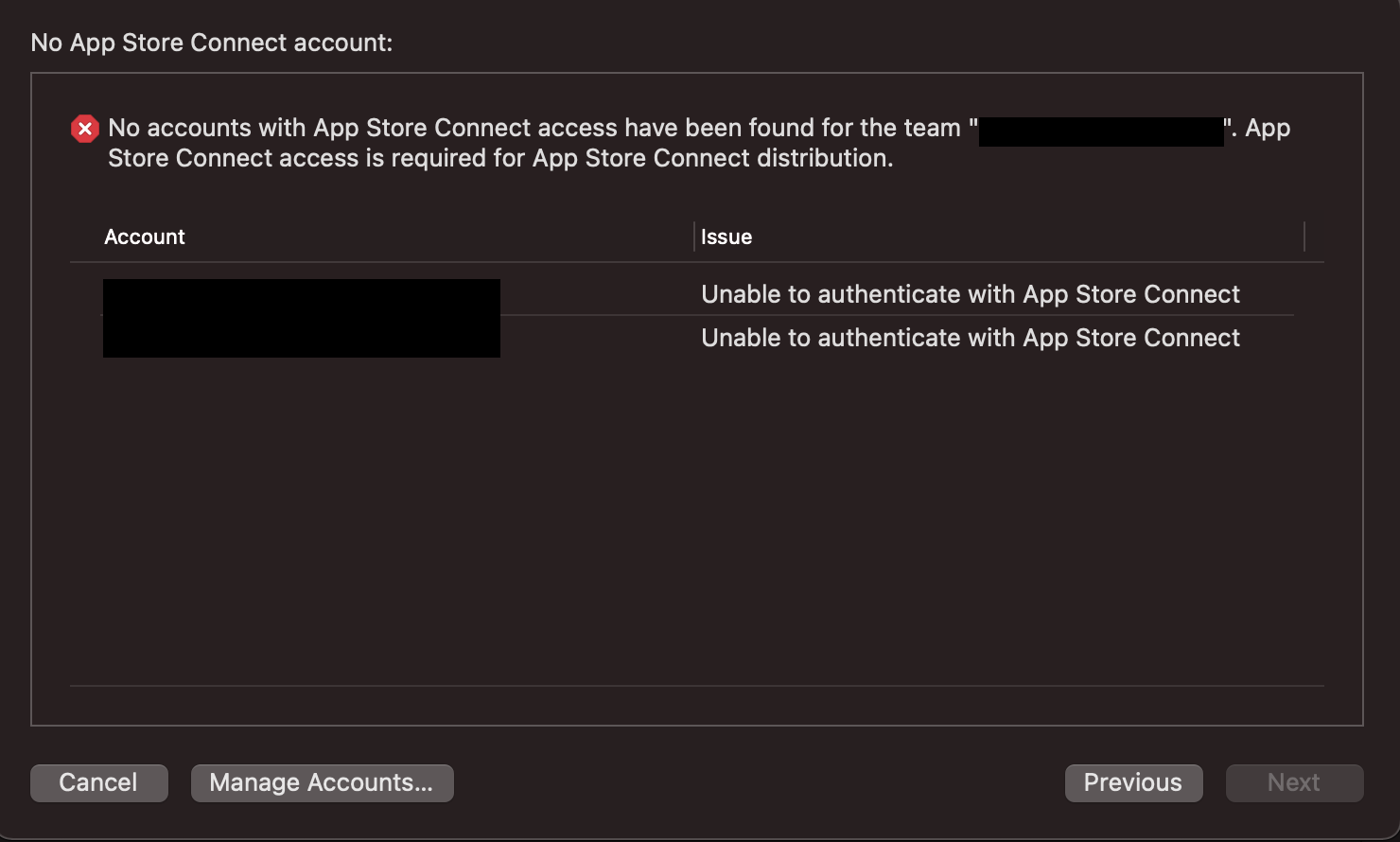 No accounts with App Store Connect… Apple Developer Forums