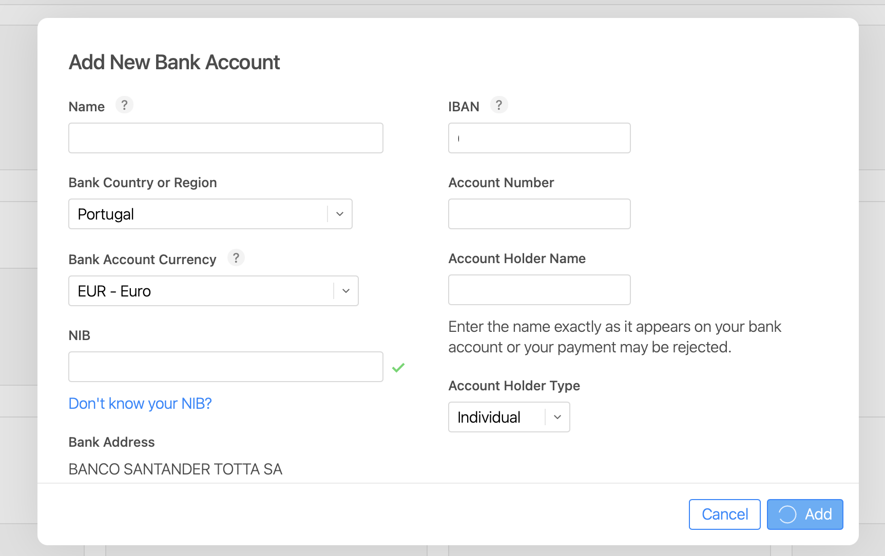 how to add a new bank account to apple cash