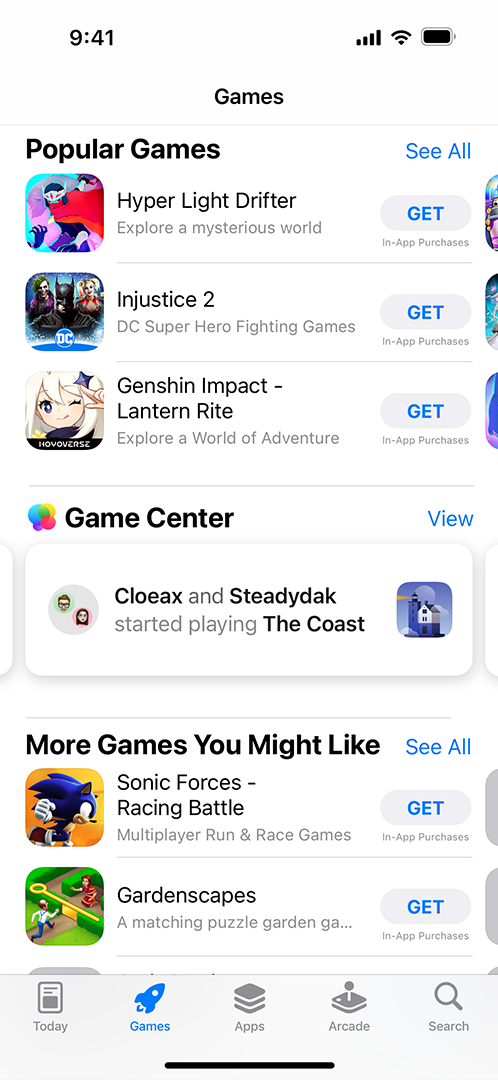 Game Center