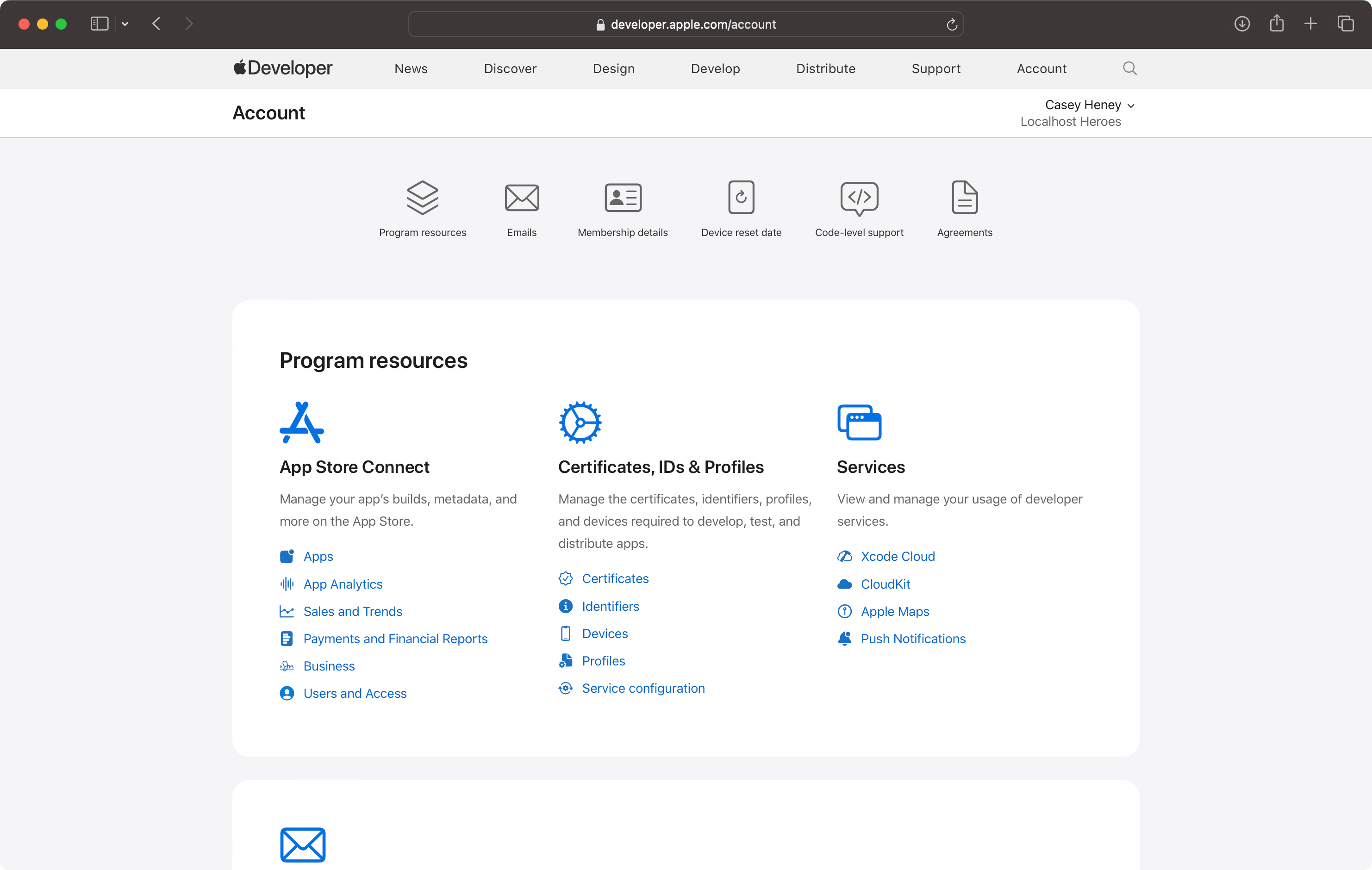 Sign in to your developer account - Get started - Account - Help - Apple  Developer