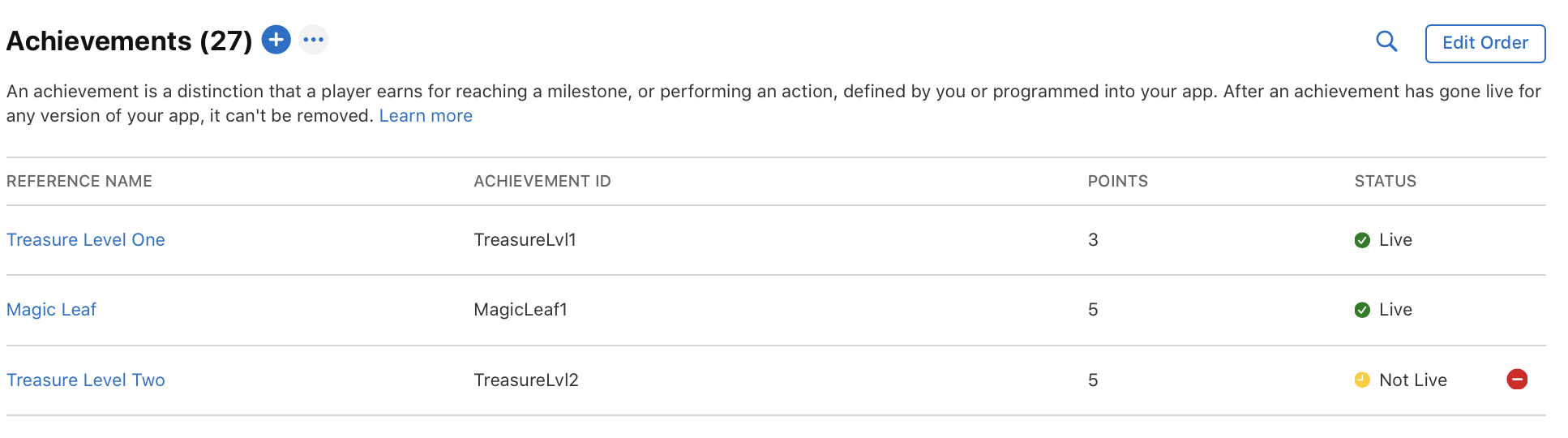 Add leaderboards to an app version - Configure Game Center - App Store  Connect - Help - Apple Developer