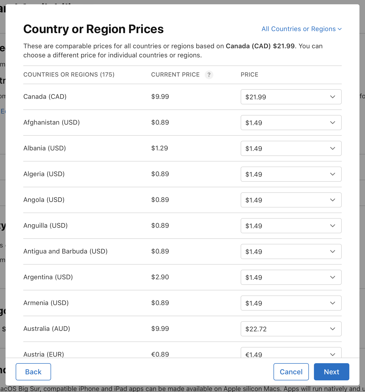 Schedule price changes - Manage app pricing - App Store Connect