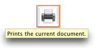 A help tag displayed at the default location