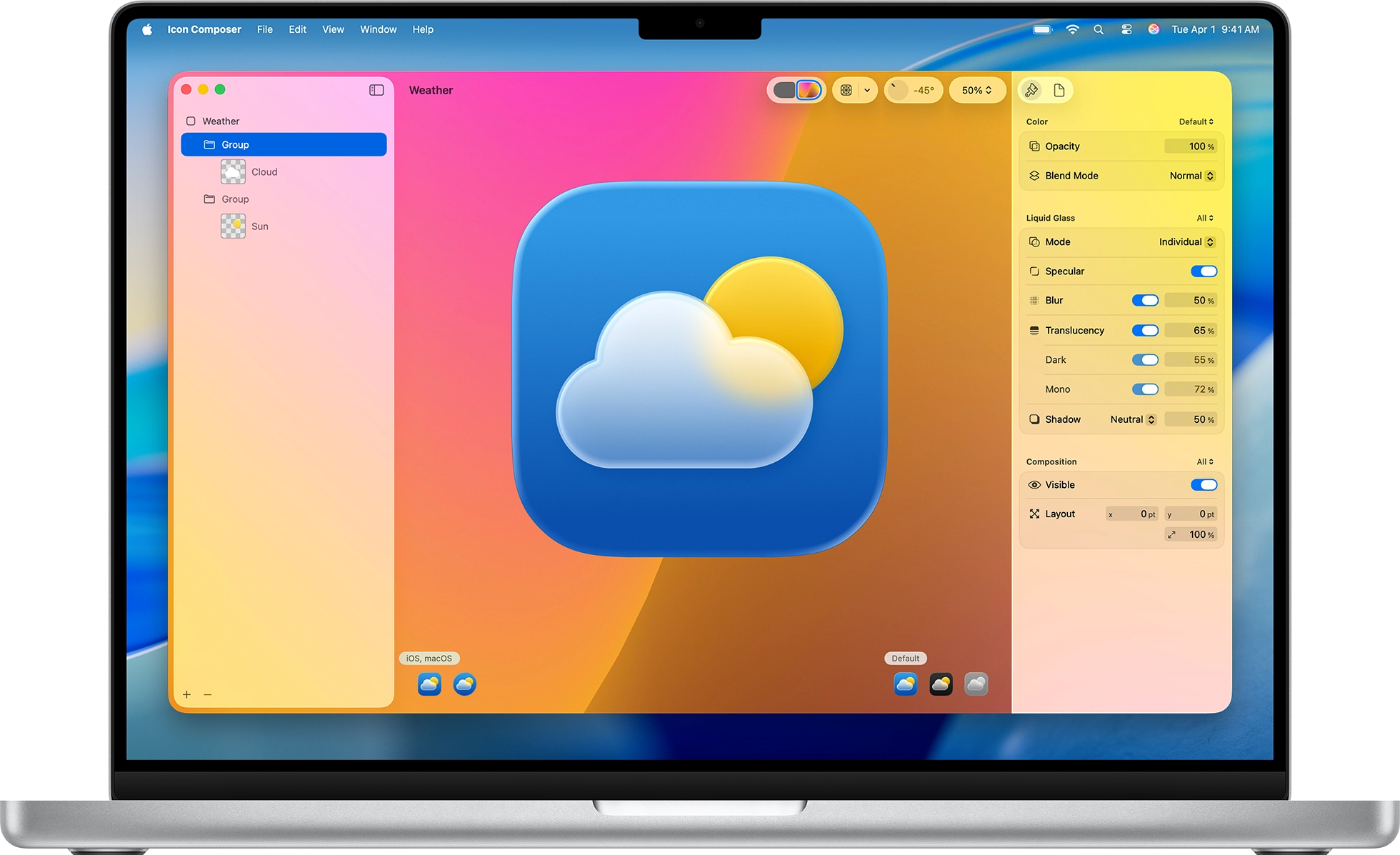 Icon Composer Interface