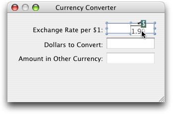 Adding a number formatter to the exchange rate input field