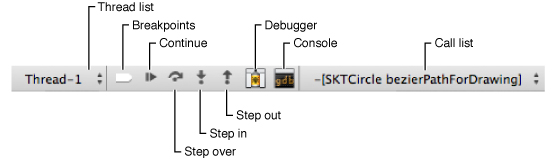 Debugger strip