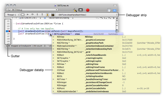 Debugging in the text editor