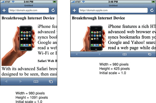 Max device width