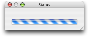 The status dialog as previously designed