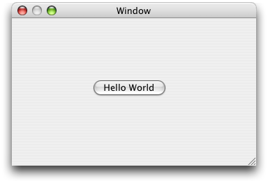 The Hello World button
