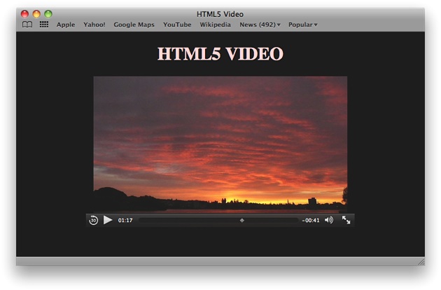 html5 video player online