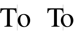 Caret position between two kerned glyphs