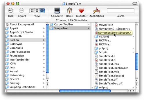 A help tag explicitly displayed by the Finder