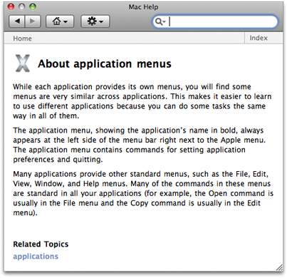 A help book page containing overview information