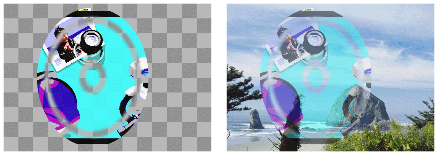 Layer composited with the mask property