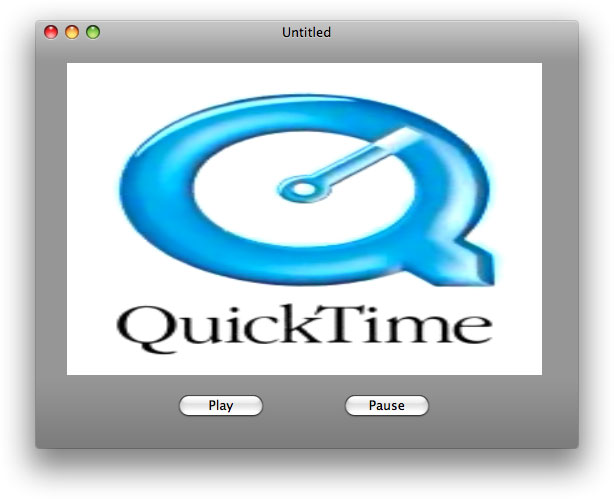 MyMediaPlayer with custom controls for QuickTime movie playback