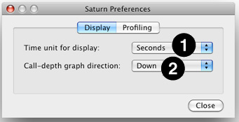 Preference Panel – Display Tab