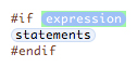 #if <#expression#> <#statements#> #endif