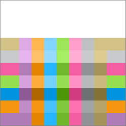Rectangles painted using color blend mode