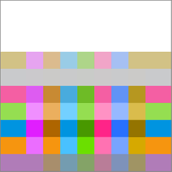 Rectangles painted using hue blend mode