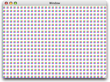 A pattern drawn to a window