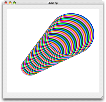 A radial gradient creating using a CGShading object