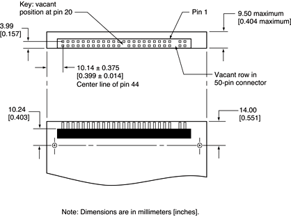 Hard disk connector and location