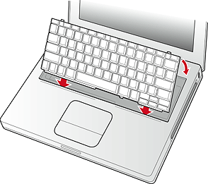 Replacing the keyboard