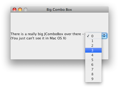 Oversize JComboBox in the Aqua LAF