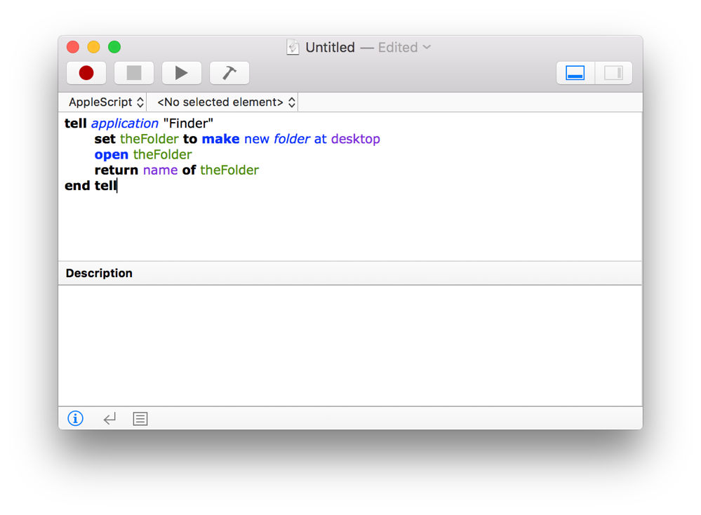 write a script to create folders for mac